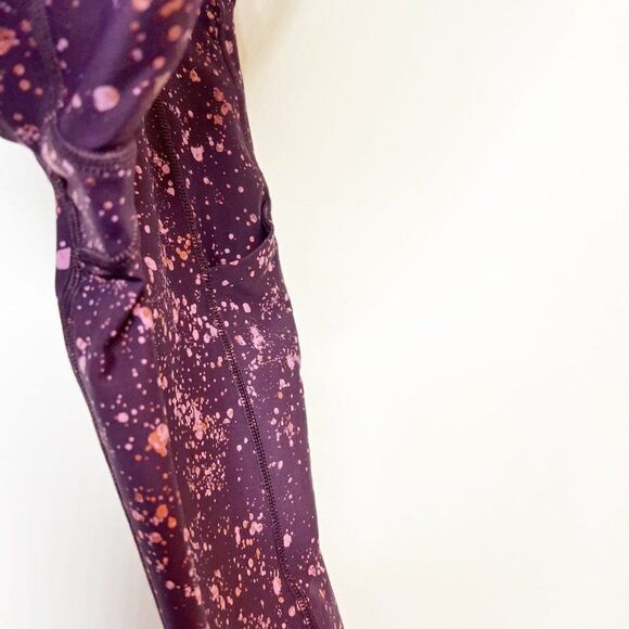Athleta Womens Purple Ultimate Stash Pocket Pull On Splat Capri Pants Size M - Picture 5 of 7